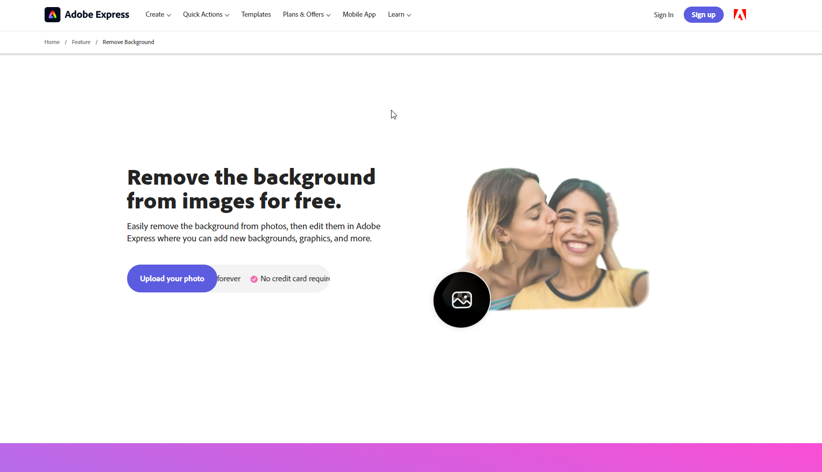Adobe lmage Background Remover