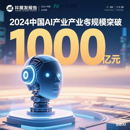 报告：2024年中国AI产业规模突破7000亿元